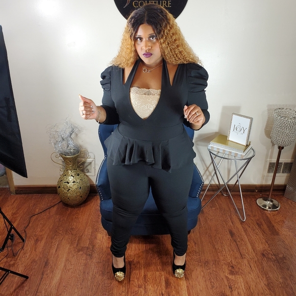 The "Shut It Down" Peplum 1 piece - Picture 8 of 9